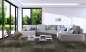 Preview: TFD Marble Antraciet Vinyl Raumbild Wohnzimmer Preview: TFD Marble Antraciet Vinyl Raumbild Wohnzimmer